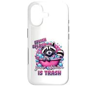 Splish Splash Your Opinion Is Trash Raccoon Bath Case for iPhone 17