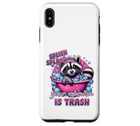 Splish Splash Your Opinion Is Trash Raccoon Bath Case for iPhone XS Max