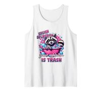 Splish Splash Your Opinion is Trash Raccoon Bath Tank Top