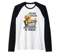 Splish Splash Your Opinion Is Trash Raglan Baseball Tee