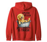 Splish Splash Your Opinion Is Trash Zip Hoodie