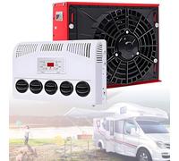 Split Air Conditioner for Semi Trucks, Bus, RV, Caravan, 24V DC, 5-Speed Vent, Parking AC Unit