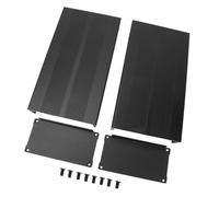Split Aluminum Enclosure 20x10.5cm, Convenient Open Design | Effective heat dissipation, Matte finish, Mounting ears, Ideal for power supplies