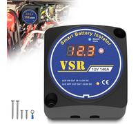 Split Charge Relay 12V 140Amp Manual and Auto modes Voltage Sensitive Relay VSR Compatible with RV Marine Car Vehicle Truck Caravan Off-road Camper Yacht ATV UTV, Not Fit for lithium batteries