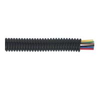 Split Convoluted Cable Sleeving - 100 Metres - 12-16mm Diameter - Flexible Nylon