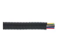 Split Convoluted Cable Sleeving - 50 Metres - 12-16mm Diameter - Flexible Nylon