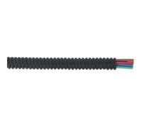 Split Convoluted Cable Sleeving - 50 Metres - 7-10mm Diameter - Flexible Nylon