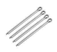 Split Cotter Pin ,Clevis Pins 4Pcs Split Cotter Pin 5mm x 80mm 304 Stainless Steel 2-Prongs Silver Tone for Home DIY Application