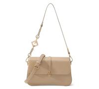 Split Cowhide Leather Shoulder Bag - Vintage Gold Hardware, Deluxe Gift Box Included, Fine Grain Vegan-Friendly Texture, Apricot, S, Simple