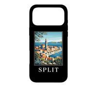 Split Croatia Adriatic Coast Travel Poster Art Case for iPhone 17 Pro Max