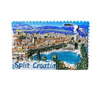 Split Croatia Refrigerator Magnet Travel Souvenir 3D Fridge Decoration Magnetic Sticker Craft Collection