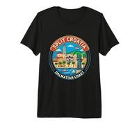 Split Croatia Round Travel Souvenir Landmark Tourist Gift Premium T-Shirt