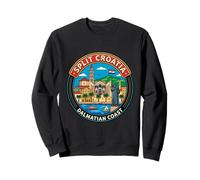 Split Croatia Round Travel Souvenir Landmark Tourist Gift Sweatshirt