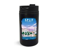 Split Croatia Souvenir Vacation Travel Mug, Travel Tumbler, Insulated Coffee Cup, Portable Mug