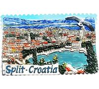 Split Croatia Split Magnet Fridge Refrigerator Magnet Decoration Sticker Souvenir Resin Crafts Kitchen Whiteboard