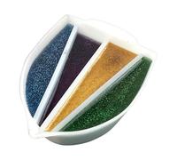 Split Cup, Silicone Mixing Container, 5.12x3.54x1.54 Inches Four Channel Pour Tool, Reusable Art Supply for Resin Casting Mold Making School Projects and Creative Painting Activities in Crafting