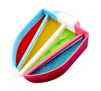 Split Cup | Silicone Mixing Cups for Resin with 4 Channels | Reusable Silicone Slotted Cup | Multi Channel Paint Mixing Cups, Pour Painting Supplies for Creative Rt Casting Mold Making