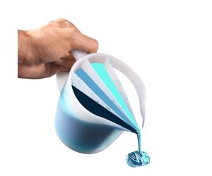 Split Cups for Paint Pouring with Handle, 500ML Reusable Fluid Art Silicone Split Cup, Silicone Resin Mixing Cups, Acrylic Pouring Painting Tools for Drawing, Resin Crafts and DIY (4 Channels)