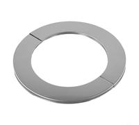 Split Design Stainless Steel Escutcheon Plate Pipe Cover for Gas Boiler Flue Trim Shower Wall Chrome Exhaust Hole Ring Backed Heating Pipe Concealer(100mm)