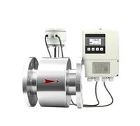 Split Electromagnetic Flowmeter DN10 DN20 DN25 SS304 Material Conductive Liquid Flow Meter Easy to Control(DN20)