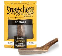 Split Elk Antlers for Dogs - Durable Dog Toys & Chews with Aggressive Chewers, Naturally Shedding Deer Antlers for USA Processed Dogs, No A