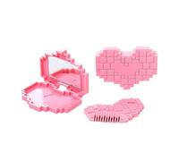 Split End Hair Trimmer, Pony Scissors with Brush and Mirror, Heart-Shaped Hair Trimmer for Split Ends Removal - For Outdoor Quick Care Personal Care Travel Home Daily Routine