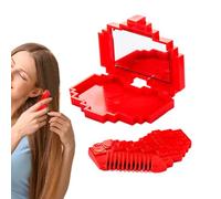 Split End Trimmer for Women - Bang Scissors Comb with Mirror,Heart Shaped Split End Cutter - for Outdoor Quick Maintenance Personal Grooming Travel Home Daily Routine