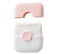 Split Ends Hair Trimmer, 2 in 1 Manual Hair Trimmer Comb, Mini Hair Trimmer Women Split Ends, Adjustable Stainless Steel Slicer Hair Clipper for Women Girls (Pink)