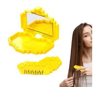 Split Ends Hair Trimmer - 8.2x6.2x1.6cm Heart Shaped Bang Scissors Comb, Mirror Assisted Styling Tool, Portable strnd Repair Cutter | Quick Grooming Maintenance Solution for Home Travel Daily Routine