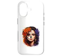 Split Face Sugar Skull Woman Art Case for iPhone 17