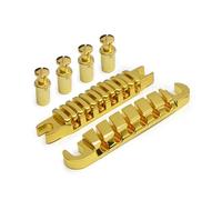 Split Guitar Bridge Tailpiece Replacement Top Hanging String Individual Saddles Zincs Alloy Split Guitar Bridge Enduring