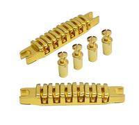 Split Guitar Bridge Tailpiece Replacement Top Hanging String Individual Saddles Zincs Alloy Split Guitar Bridge Enduring