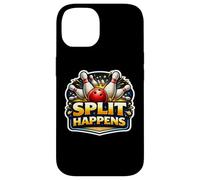 Split Happens Funny Bowling Joke Bowler Wordplay Phrase Pun Case for iPhone 14