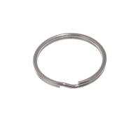 SPLIT KEY RINGS 30MM 1 1/8 INCH NICKEL PLATED STEEL ( pack of 10 )