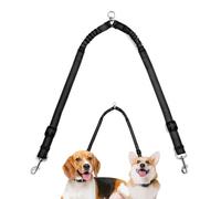 Split Lead for Small Dogs | 360° Rotating Tractor Tape | Reflective Puppy Training Lead for Hiking Park City Walking Travel Outdoor Road Trip Bikejoring Car Camping