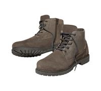 Split Leather Side Zip Ankle Boots Atlas for Men Brown 7.5