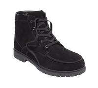 Split Leather Zip-Off Ankle Boots Atlas for Men Black 10.5