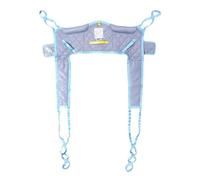 Split Leg Patient Lift Sling with Commode Opening - Toileting Transfer Harness for Wheelchair & Bed, U-Shape Design (S/M/L) Excludes Hoist