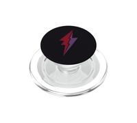 Split Lightning Bolt Burgundy Purple Distressed Symbol PopSockets PopGrip for MagSafe