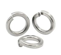 Split Lock Spring Washer, 304 Stainless Steel Spring Split Lock Washers M1.6-M30 Silver Pack Of 5-50pcs(M27 (5pcs))