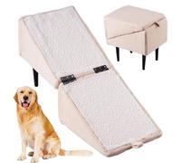 Split Ottoman Dog Ramp, 2-in-1 Lightweight Folding Pet Ramps Stairs, for Dogs Cats Or Pets Footrest, Bed Couch & Pet Steps for Dogs Cats Or Pets Footrest