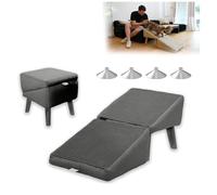 Split Ottoman Dog Ramp, Gentle 23 Incline Split Ottoman Dog Ramp, Ramp for Dogs for Elderly Dogs Young Or Small Dog,gray