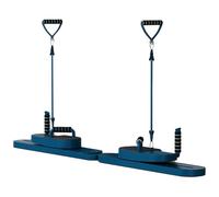 Split Pilates Board - Reformer Set Multifunction Core Abdominal Machine | Strength Training Legs Arms Balance Sports Yoga Post Workout Indoor Home Fitness Equipment