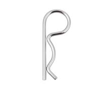 Split Pin R Shaped Retaining Clip Durable Spring Hitch Cotter, Secure Shaft Retaining Beta Pin for Trailer Farm Trucks Cars Tractor Mower Campers Lawn Garden (Carbon Steel, M3 x 60mm - Pack 10)