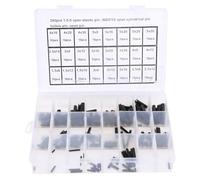 Split Pins 240Pcs Elastic Cylindrical Cotter Pins Carbon Steel Hollow Positioning Pin Assortment Kit with Box Fastener Auxiliary Part 1.5-5