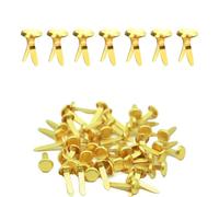 Split Pins, 50 Pcs Gold Pastel Metal Split Pin Craft Pins Brad Split Pin Mini Brads Round Brads for DIY Crafts Projects Scrapbooking Office