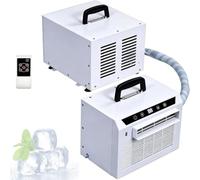 Split Portable Air Conditioner 3000btu, 1300w Quiet Camping Ac Unit, Touch Panel & Remote Control, 12h Timer & 130m³/h Airflow, For Home, Office, Camping, Easy No Assembly 1.5m hose