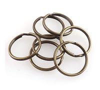 Split Ring 25mm Key Ring Antique Bronze Jump Ring Iron Key Chain Round Ring 10pcs DIY Accessories Jewelry Charm Purse Handbag Hardware
