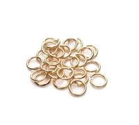 Split Rings 50pcs 3-20mm Dia Open Single Jump Rings, Rose Gold/Silver Split Ring Connectors for Metal DIY Jewelry Findings(KC Gold,5 * 0.7mm)