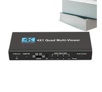 Split Screen TV 4-In-1 Multi-Screen Digital Seamless Display | Quad Screen Splitter for Home Theater, Conference Room, Live Streaming, Security Monitoring